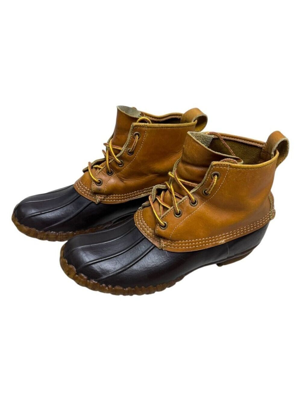 LL BEAN Vintage MAINE HUNTING SHOE 90s Waterproof Leather Boots Mens 7 US